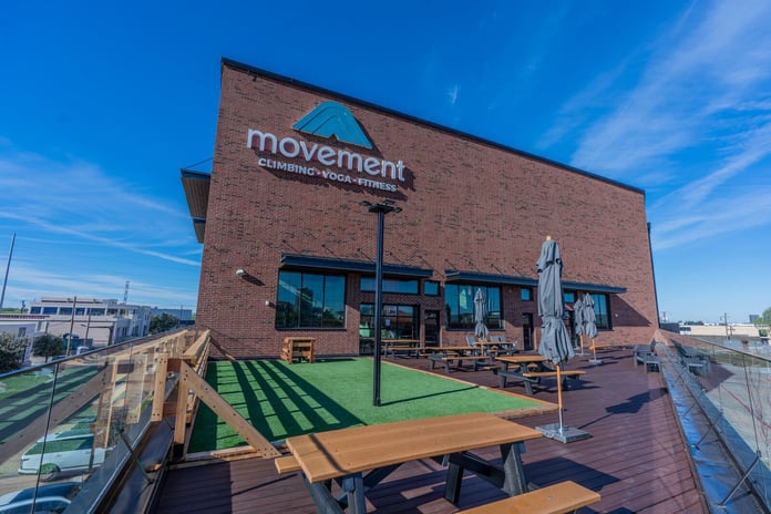 Outdoor deck at Movement Design District