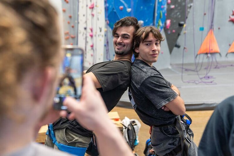 climbers posing for a photo