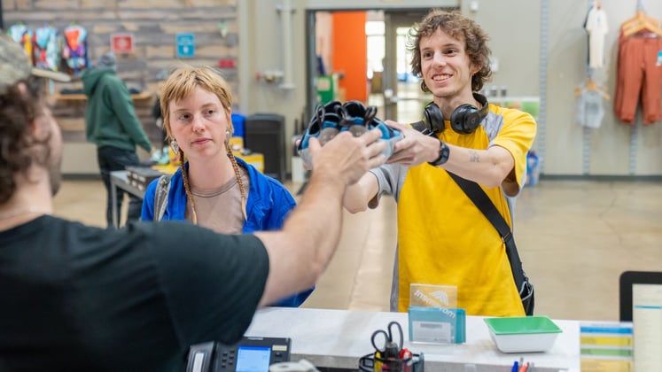 New climber getting rental shoes