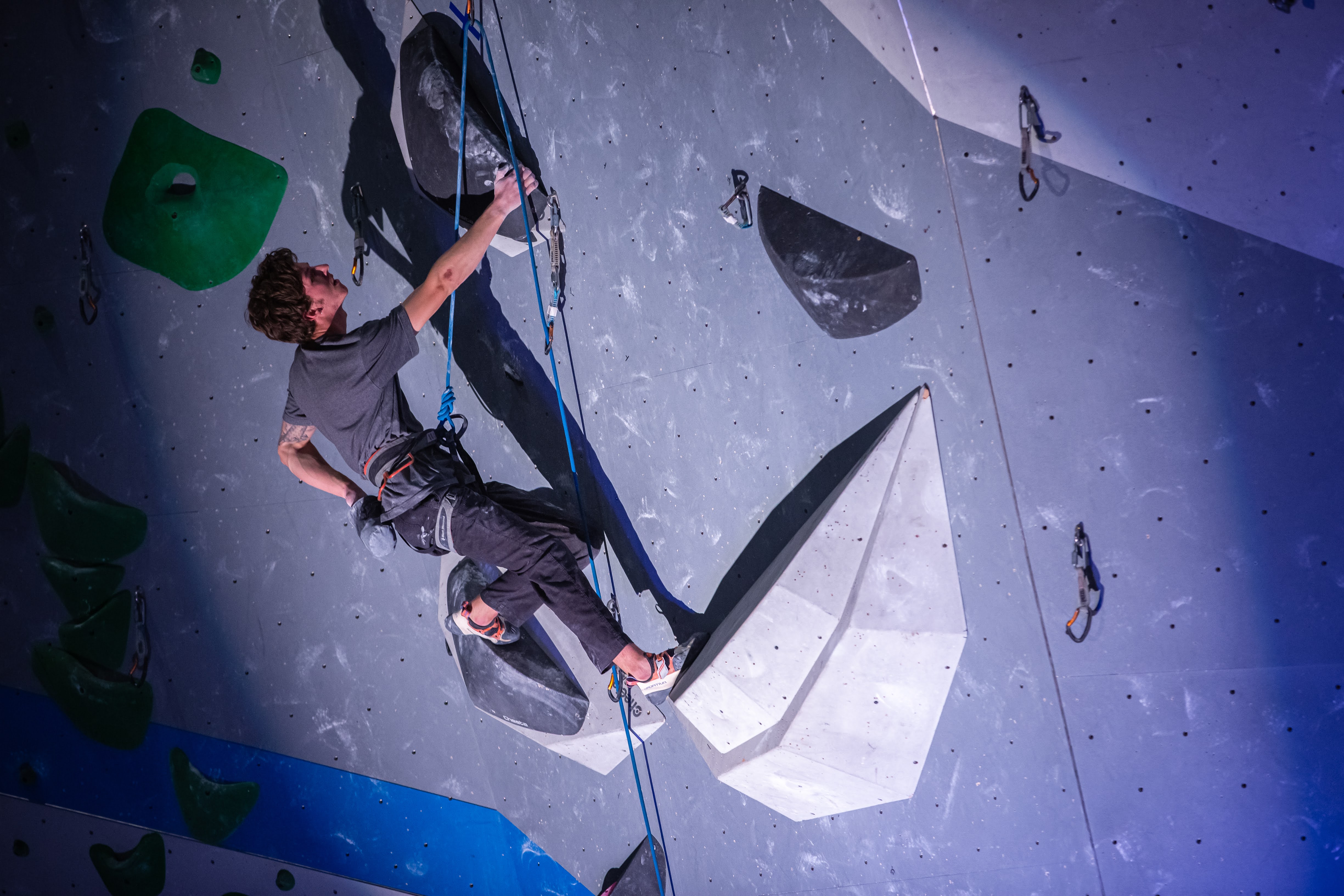 Inside the World of Competitive Lead Climbing